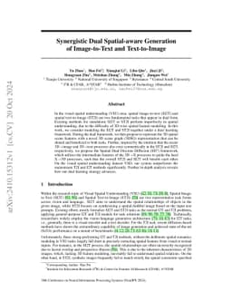 Synergistic Dual Spatial-aware Generation of Image-to-Text and
  Text-to-Image
