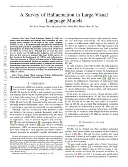A Survey of Hallucination in Large Visual Language Models