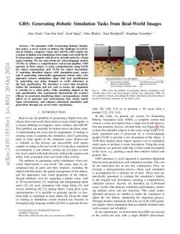 GRS: Generating Robotic Simulation Tasks from Real-World Images