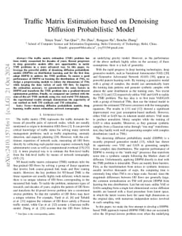 Traffic Matrix Estimation based on Denoising Diffusion Probabilistic
  Model