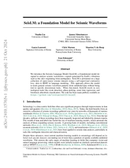 SeisLM: a Foundation Model for Seismic Waveforms