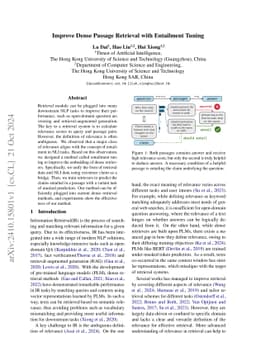 Improve Dense Passage Retrieval with Entailment Tuning