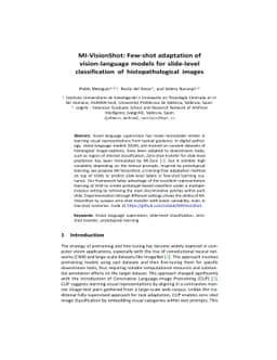 MI-VisionShot: Few-shot adaptation of vision-language models for
  slide-level classification of histopathological images