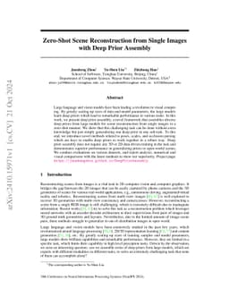 Zero-Shot Scene Reconstruction from Single Images with Deep Prior
  Assembly