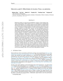 Granularity Matters in Long-Tail Learning