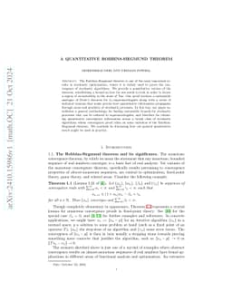 A quantitative Robbins-Siegmund theorem