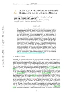 LLaVA-KD: A Framework of Distilling Multimodal Large Language Models