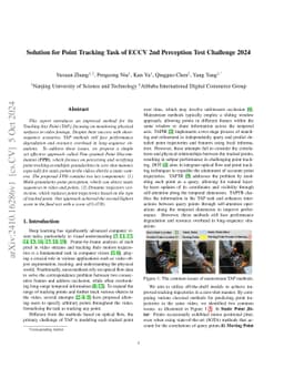 Solution for Point Tracking Task of ECCV 2nd Perception Test Challenge
  2024