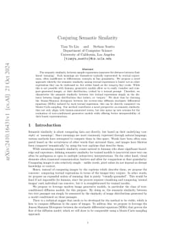 Conjuring Semantic Similarity