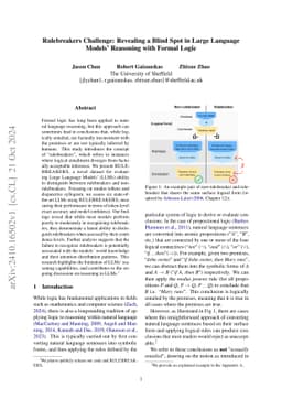 Rulebreakers Challenge: Revealing a Blind Spot in Large Language Models'
  Reasoning with Formal Logic