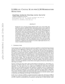 LLMScan: Causal Scan for LLM Misbehavior Detection