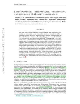SafetyAnalyst: Interpretable, transparent, and steerable safety moderation for AI behavior