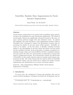 NucleiMix: Realistic Data Augmentation for Nuclei Instance Segmentation