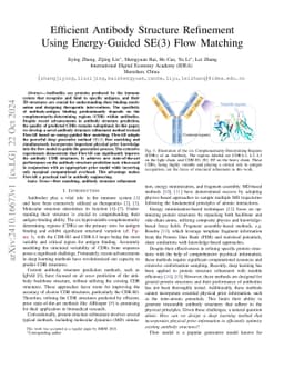 Efficient Antibody Structure Refinement Using Energy-Guided SE(3) Flow
  Matching