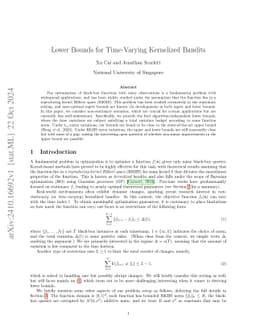 Lower Bounds for Time-Varying Kernelized Bandits
