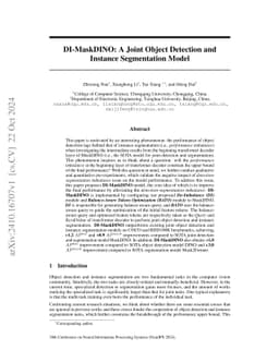DI-MaskDINO: A Joint Object Detection and Instance Segmentation Model