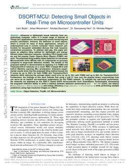 DSORT-MCU: Detecting Small Objects in Real-Time on Microcontroller Units