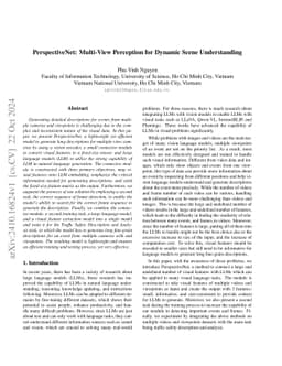 PerspectiveNet: Multi-View Perception for Dynamic Scene Understanding
