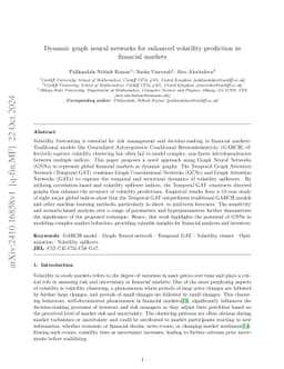 Dynamic graph neural networks for enhanced volatility prediction in
  financial markets