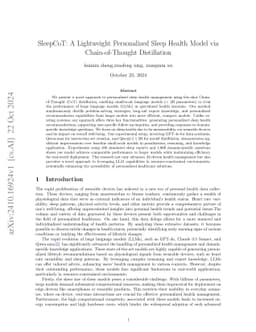SleepCoT: A Lightweight Personalized Sleep Health Model via
  Chain-of-Thought Distillation