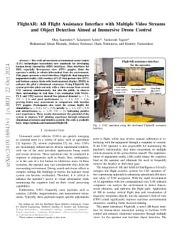 FlightAR: AR Flight Assistance Interface with Multiple Video Streams and
  Object Detection Aimed at Immersive Drone Control