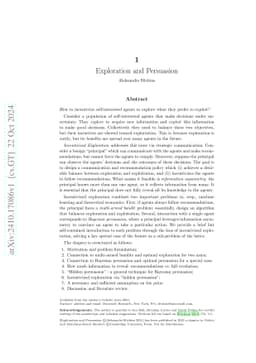 Exploration and Persuasion