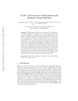 CLAP: Concave Linear APproximation for Quadratic Graph Matching