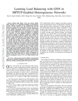 Learning Load Balancing with GNN in MPTCP-Enabled Heterogeneous Networks