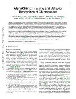 AlphaChimp: Tracking and Behavior Recognition of Chimpanzees