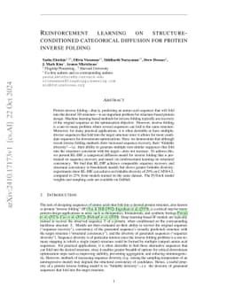 Reinforcement learning on structure-conditioned categorical diffusion
  for protein inverse folding