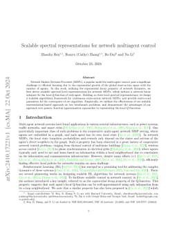 Scalable spectral representations for multi-agent reinforcement learning
  in network MDPs