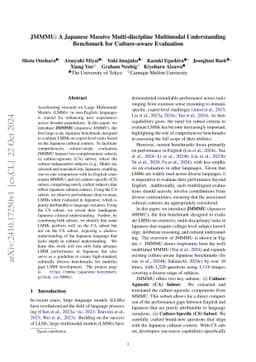 JMMMU: A Japanese Massive Multi-discipline Multimodal Understanding Benchmark for Culture-aware Evaluation