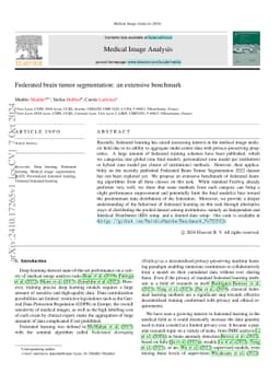 Federated brain tumor segmentation: an extensive benchmark
