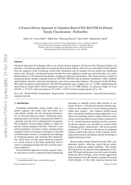 A Fusion-Driven Approach of Attention-Based CNN-BiLSTM for Protein
  Family Classification -- ProFamNet
