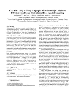 EEG-DIF: Early Warning of Epileptic Seizures through Generative
  Diffusion Model-based Multi-channel EEG Signals Forecasting