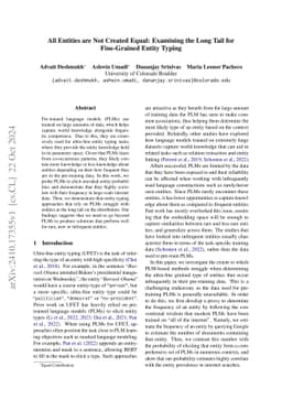 All Entities are Not Created Equal: Examining the Long Tail for
  Fine-Grained Entity Typing