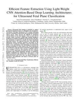 Efficient Feature Extraction Using Light-Weight CNN Attention-Based Deep
  Learning Architectures for Ultrasound Fetal Plane Classification