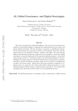 AI, Global Governance, and Digital Sovereignty