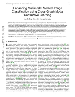 Enhancing Multimodal Medical Image Classification using Cross-Graph Modal Contrastive Learning