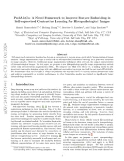 SRA: A Novel Method to Improve Feature Embedding in Self-supervised
  Learning for Histopathological Images