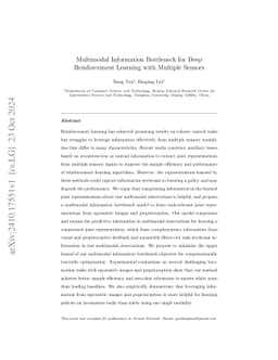 Multimodal Information Bottleneck for Deep Reinforcement Learning with
  Multiple Sensors