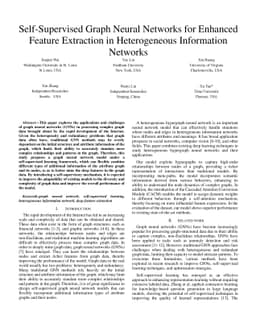 Self-Supervised Graph Neural Networks for Enhanced Feature Extraction in
  Heterogeneous Information Networks