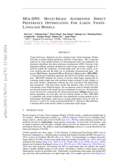 MIA-DPO: Multi-Image Augmented Direct Preference Optimization For Large
  Vision-Language Models