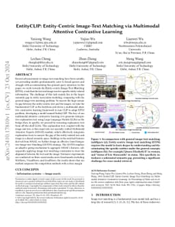 EntityCLIP: Entity-Centric Image-Text Matching via Multimodal Attentive Contrastive Learning