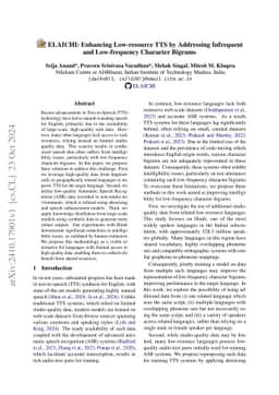 ELAICHI: Enhancing Low-resource TTS by Addressing Infrequent and
  Low-frequency Character Bigrams