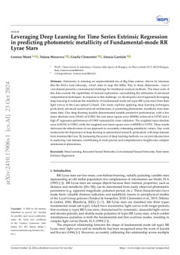 Leveraging Deep Learning for Time Series Extrinsic Regression in
  predicting photometric metallicity of Fundamental-mode RR Lyrae Stars