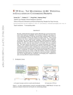 TP-Eval: Tap Multimodal LLMs' Potential in Evaluation by Customizing
  Prompts