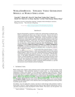 WorldSimBench: Towards Video Generation Models as World Simulators