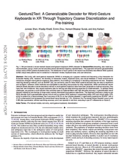 Gesture2Text: A Generalizable Decoder for Word-Gesture Keyboards in XR
  Through Trajectory Coarse Discretization and Pre-training