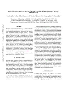 R2Gen-Mamba: A Selective State Space Model for Radiology Report
  Generation